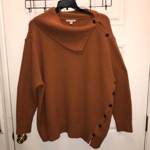 Cute rust color waffle knit sweater size 5X